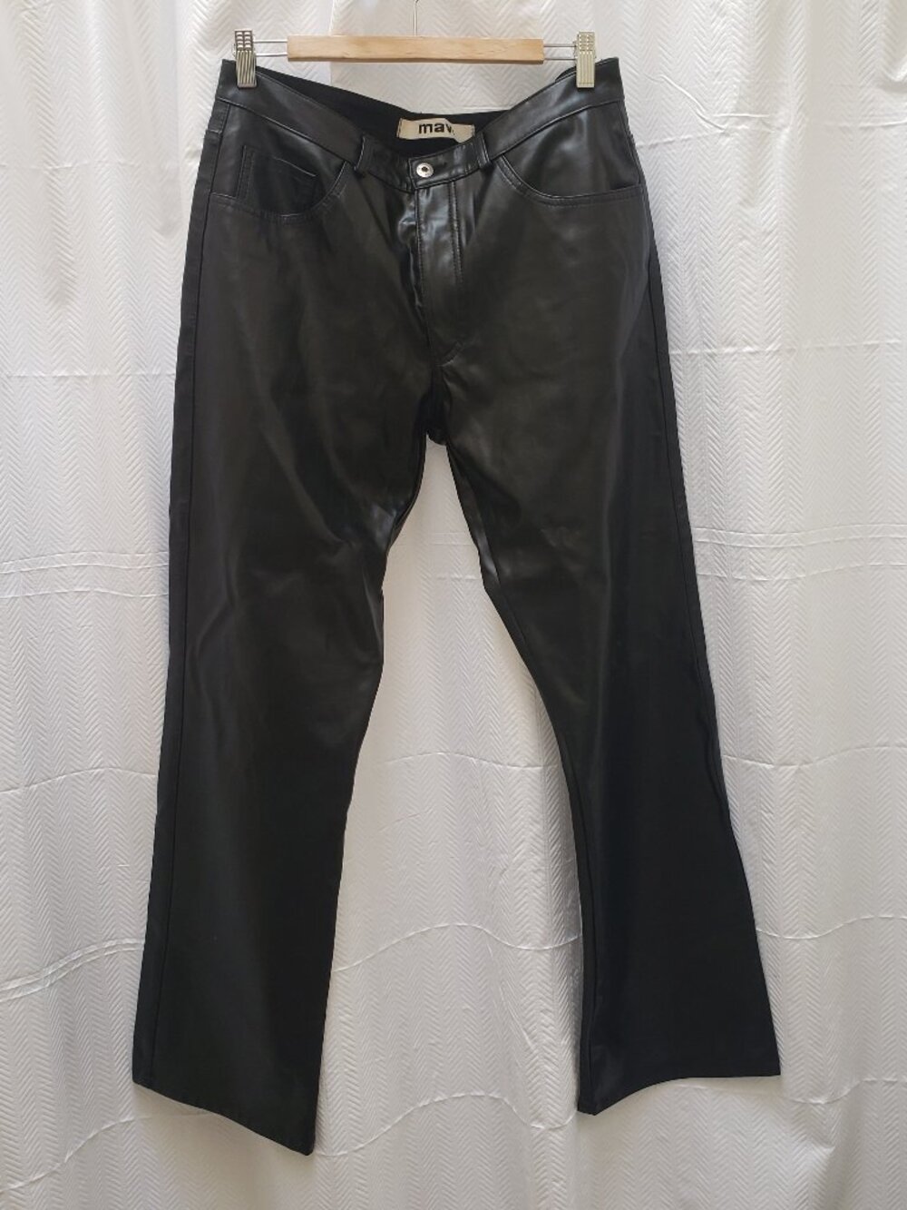 Mavi Faux Leather Pants "MATT" , Boot Cut, Low Rise, W 31, L 32
